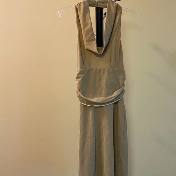 RED Valentino Dresses & Skirts - R.E.D. Valentino NWT Gold Halter Dress (42/6)